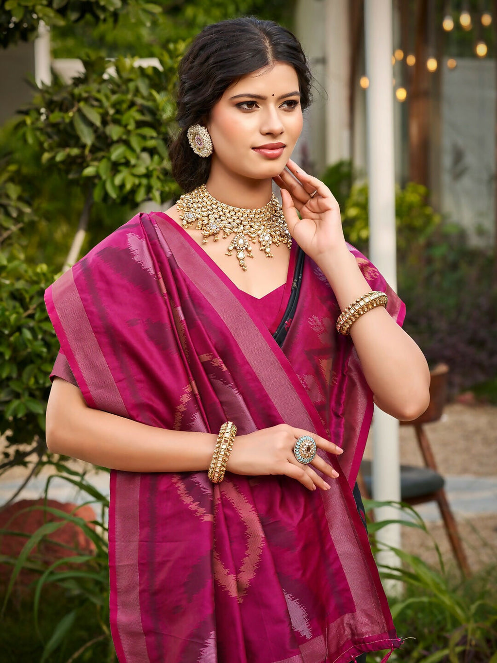 Shree Shyam Fashion Blue Soft Silk Saree - Distacart