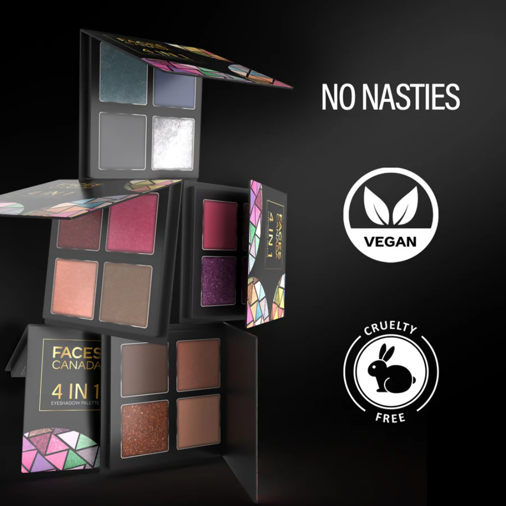 Faces Canada 4 in 1 Eyeshadow Palette - Moody Moon 06
