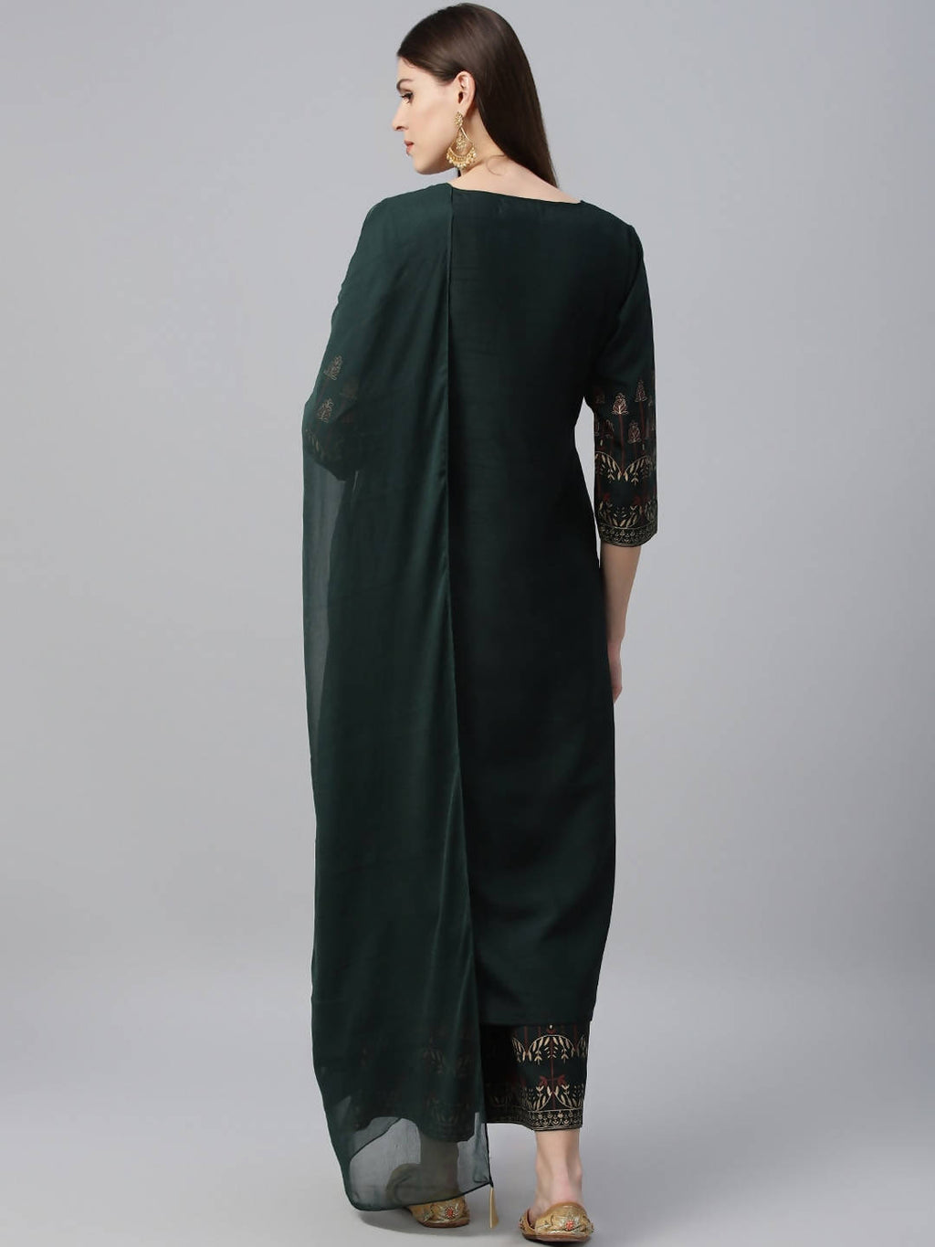 Cheera Printed Kurta Palazzo With Dupatta Set (CH117KPD)