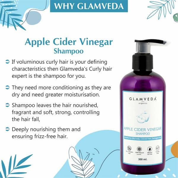 Glamveda Apple Cider Vinegar Shampoo