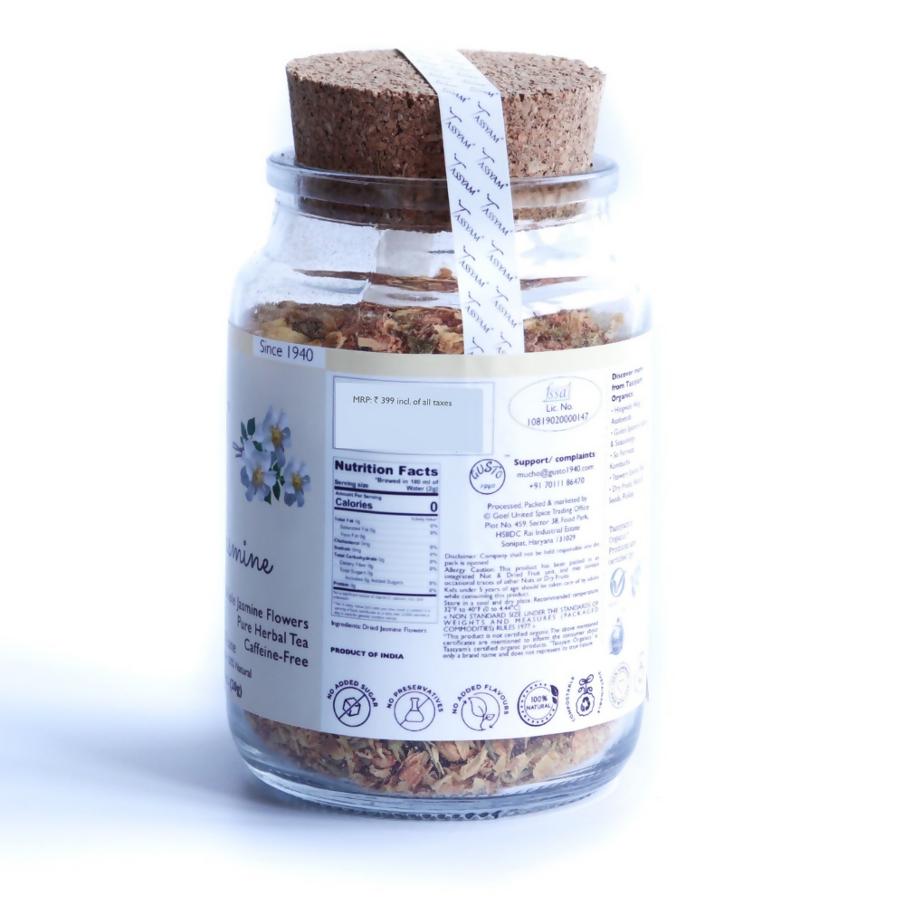 Tassyam Organics Jazzy Jasmine Herbal Tisane - Distacart