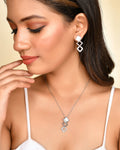 VOJ Stainless Steel Silver Silver Jewellery Set (Pack of 2)