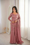 Teeya Creation Peach Fendy Silk Trending Party Wear Salwar Suit - Distacart