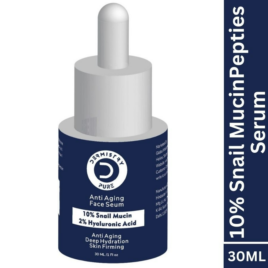 Dermistry 10% Snail Mucin96 Peptide Anti Ageing Moisturizer Skin Firming Tightening Aging Face Serum