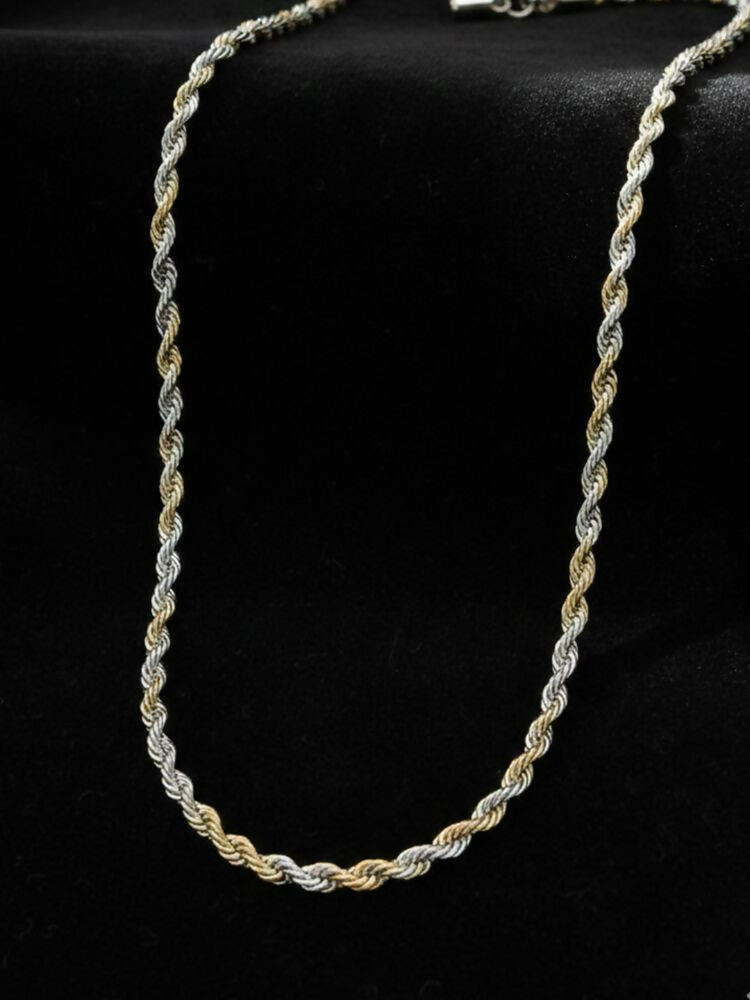 NVR Men's Handcrafted Rhodium Plated Chain - Distacart