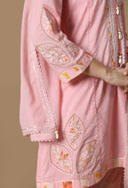 Joban Fashion Pink Cotton Kurta Set