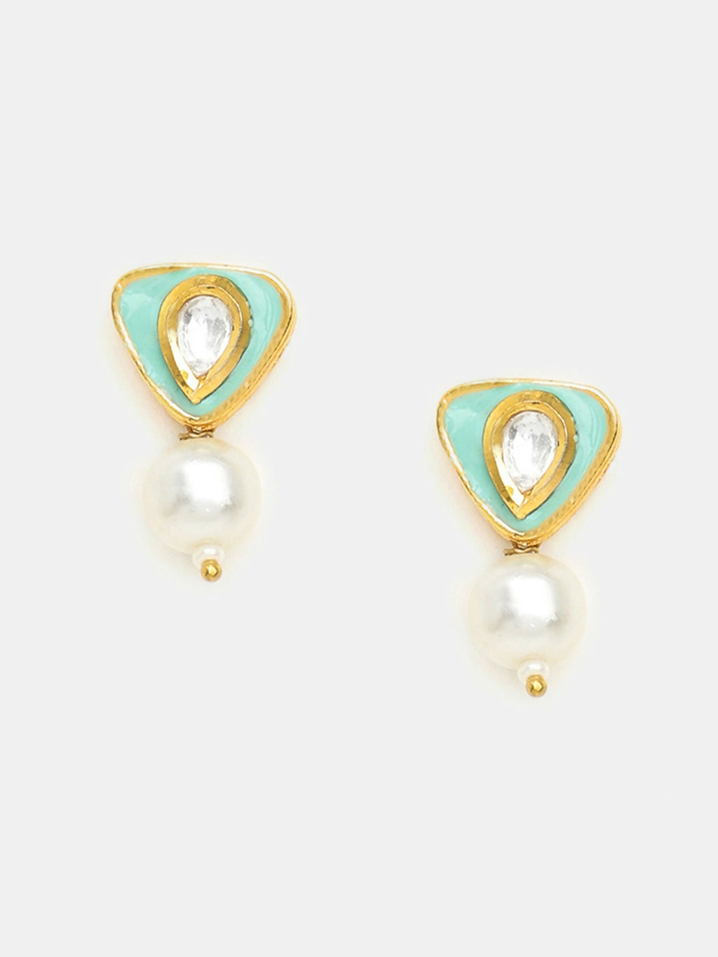 Ruby Raang Ruhani Green Pearl Earrings - Distacart