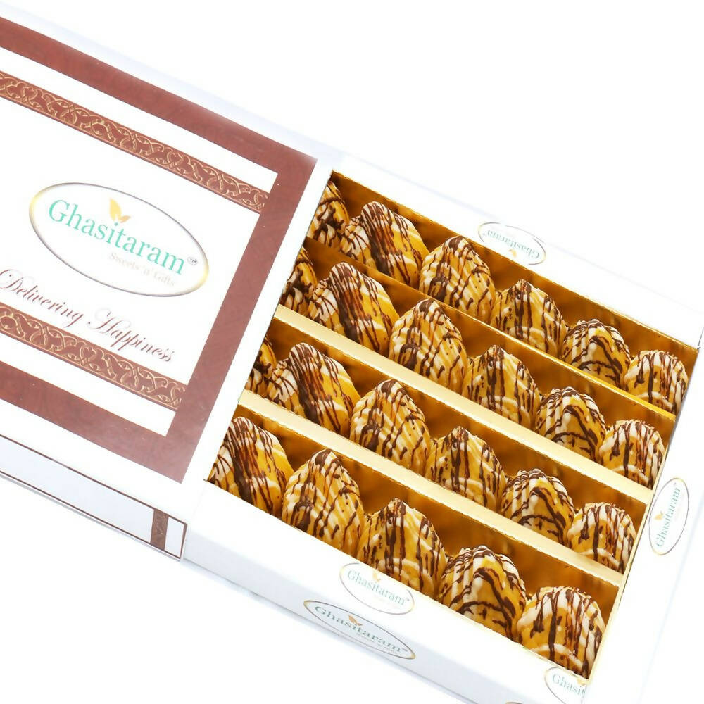 Ghasitaram Kaju Kesar Chocolate Delight Modaks - Distacart