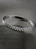 NVR Men's Silver-Plated Stainless Steel Kada Bracelet - Distacart