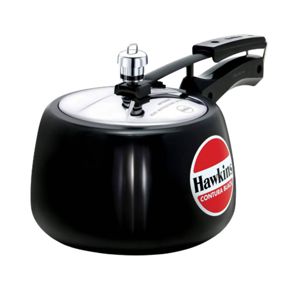 Hawkins Contura Hard Anodised Aluminium Pressure Cooker 3 Litre - Black