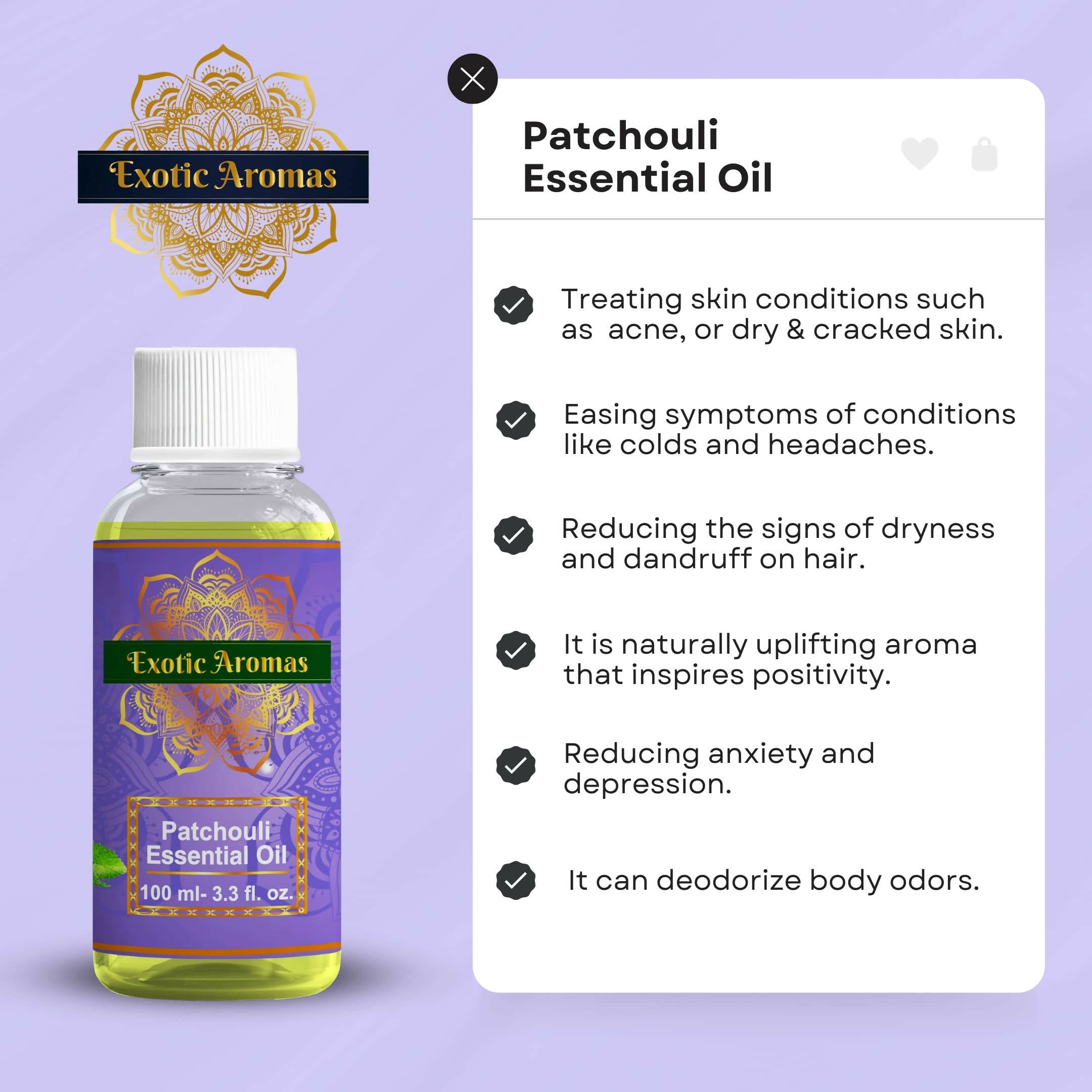 Exotic Aromas Patchouli Essential Oil