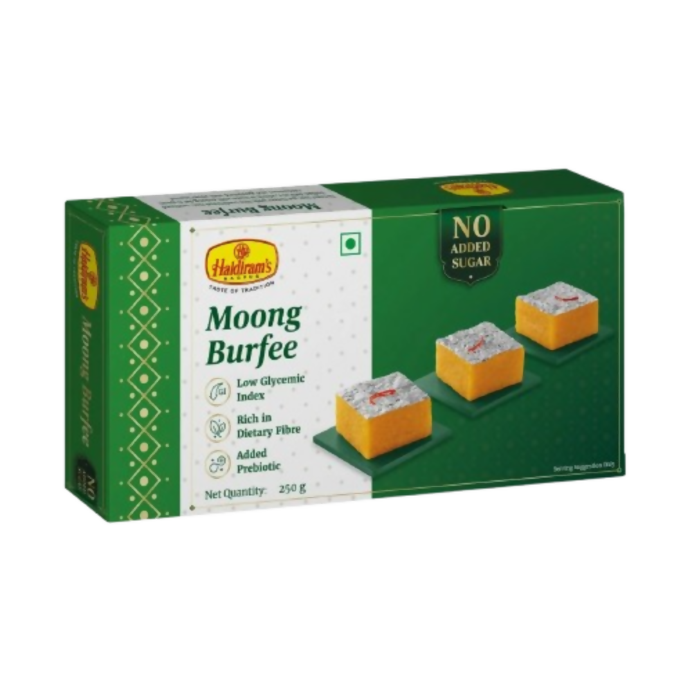 Haldiram's Moong Burfee -No Added Sugar - Distacart
