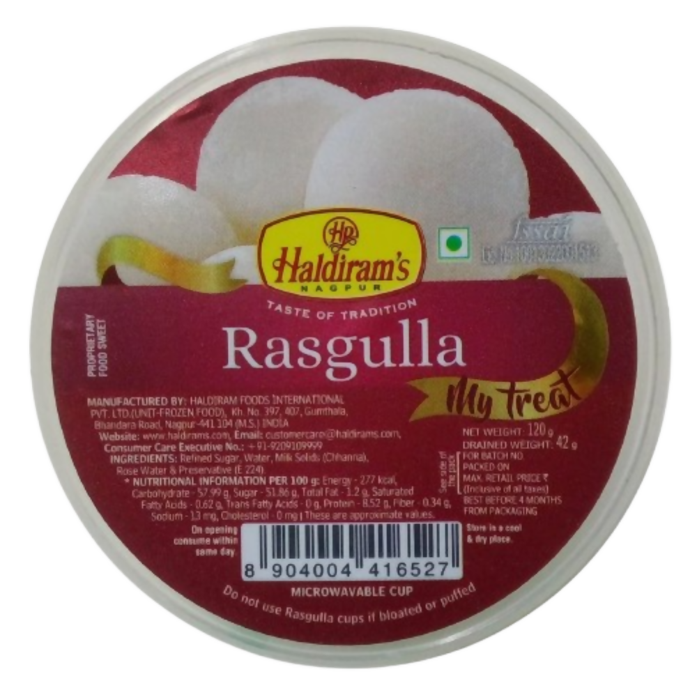 Haldiram's Rasgulla Cup - Distacart