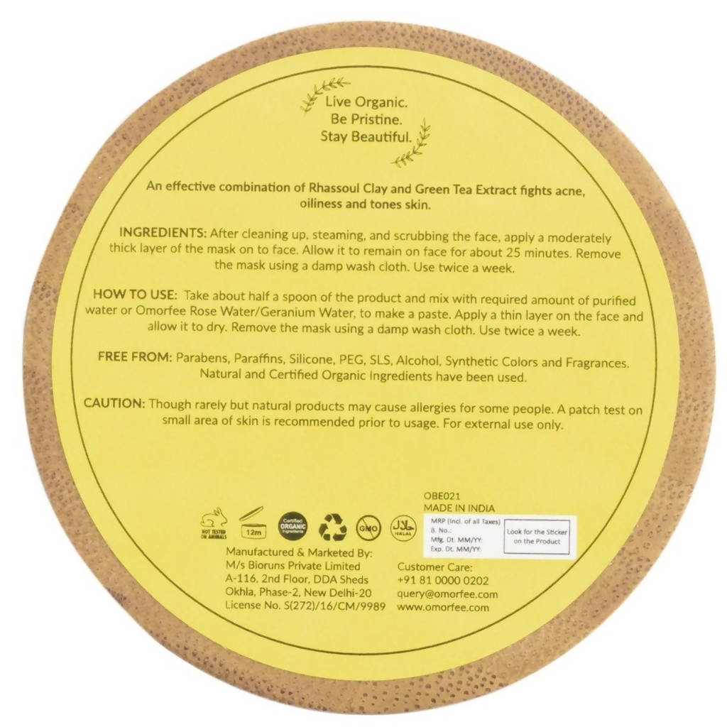 Omorfee Purifying Face Pack (Oily And Acne-Prone Skin)