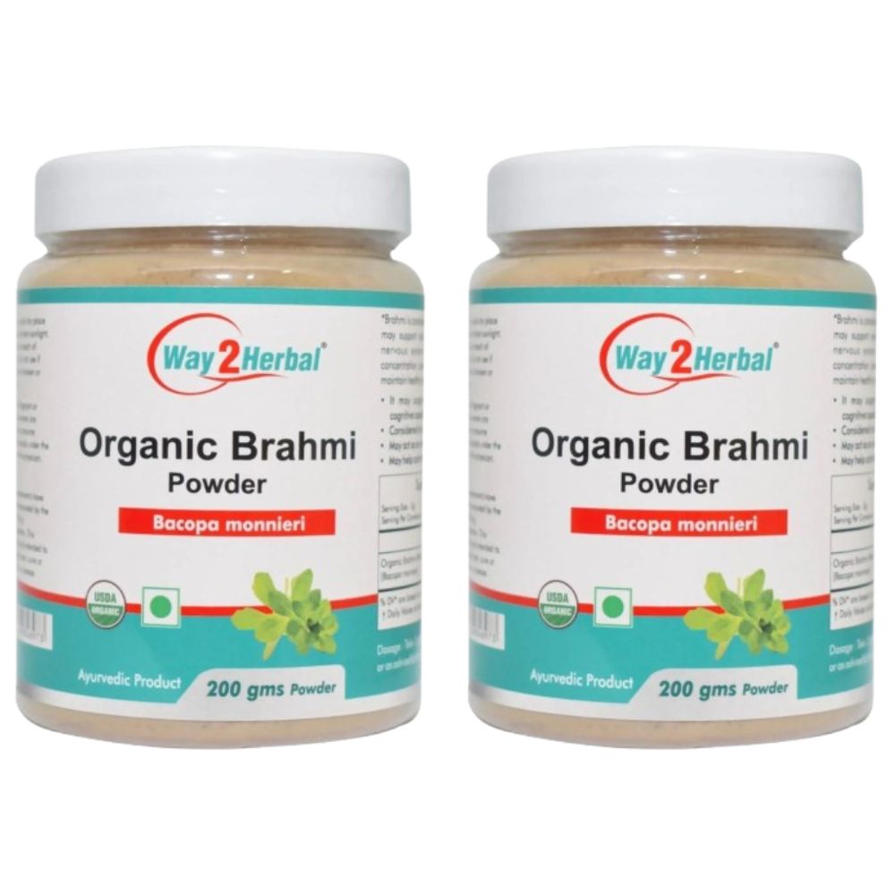 Way2herbal Organic Brahmi Powder - Distacart