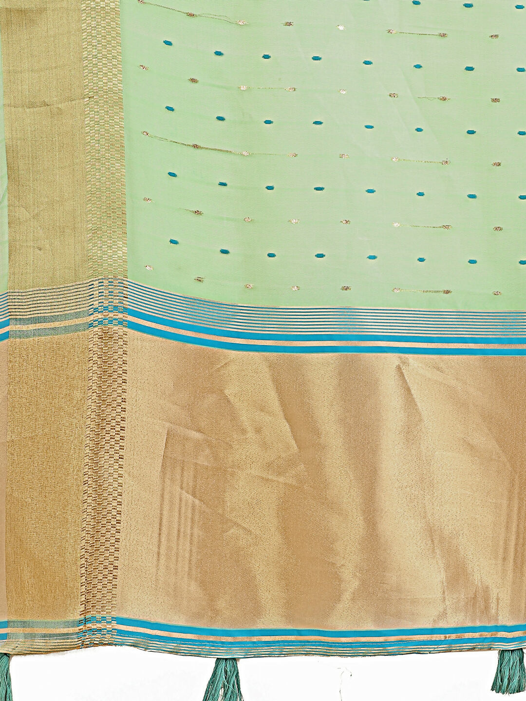Shree Shyam Fashion Florance Green Organza Saree