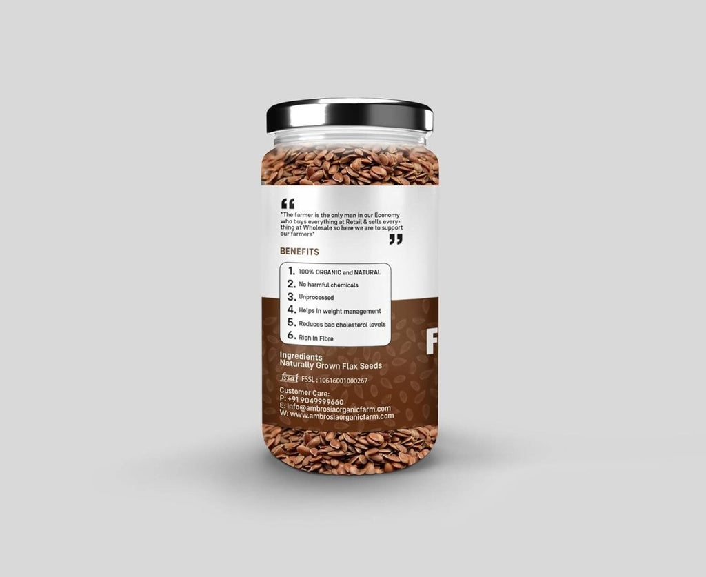 Ambrosia Organic Farm Flax Seeds