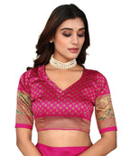 Vamika Green Printed Art Silk Saree
