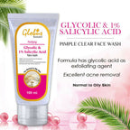 Globus Remedies Anti Acne Glycolic & 1% Salicylic Acid Face wash, For Oily & Acne Prone Skin