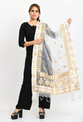 Mominos Fashion Moeza Women Organza Gotta Patti Bridal Dupatta White Dupatta - Distacart
