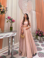 Lehenga Mart Designer Indian Wedding Lehenga Choli-Pink - Distacart