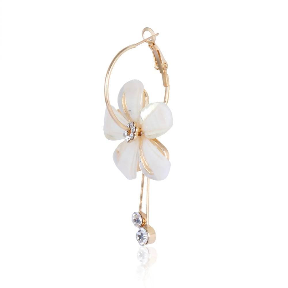 Trendoo Jewelry Gold Plated Stylish Fancy Party Wear Beige Drops