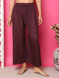TAG 7 Women Flared Wide Leg Palazzos