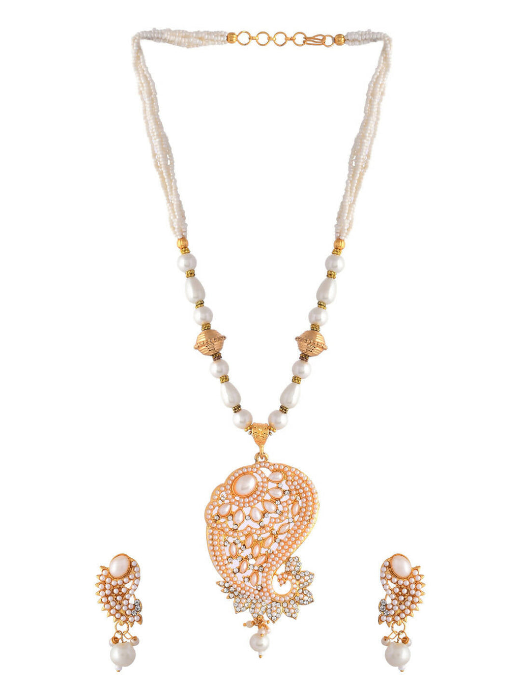 VOJ Women Gold Color stainless steel Jewellery Set - Distacart