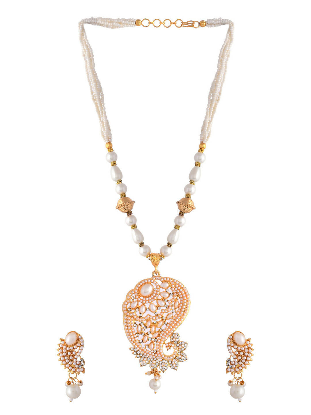VOJ Women Gold Color stainless steel Jewellery Set - Distacart