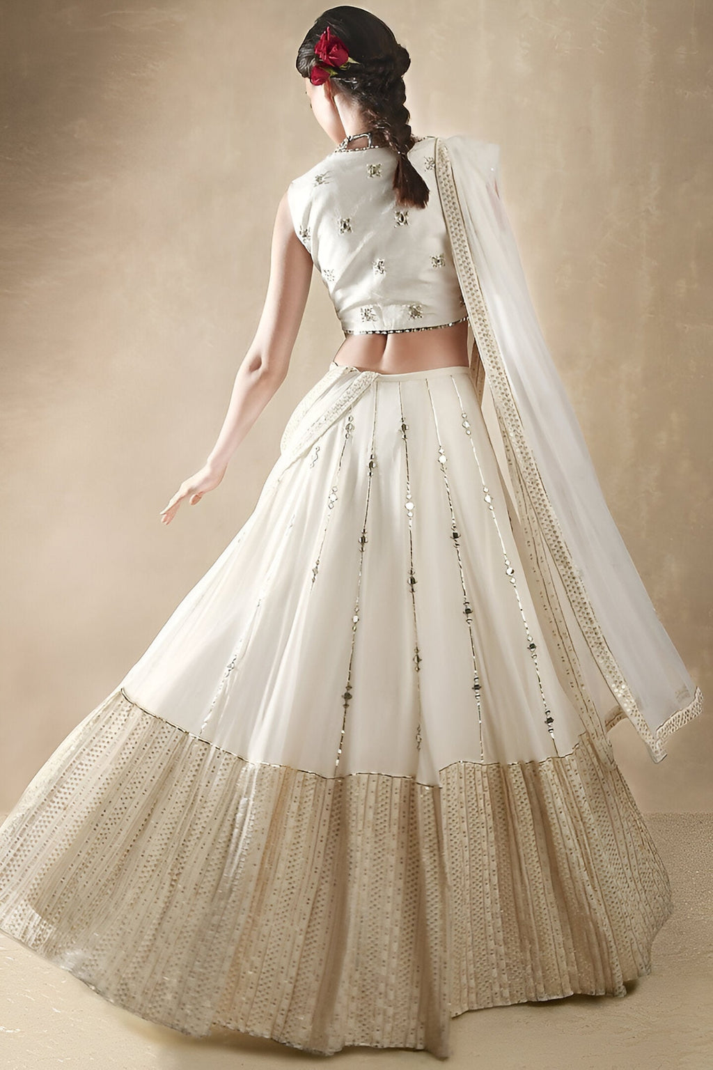 Lehenga Mart Designer Lehenga Choli - White
