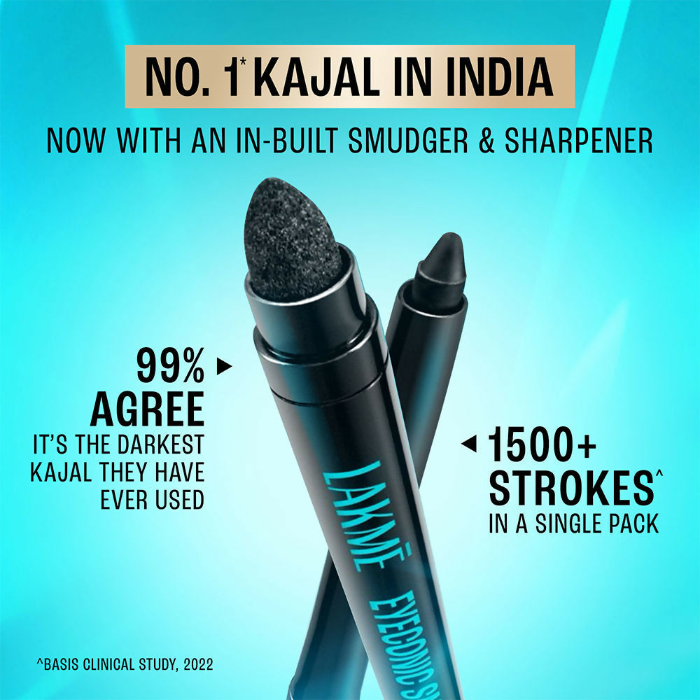 Lakme 9-5 Eyeconic Smokey Kajal - Black