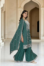 Ethnic Festive Wear Premium Chinon Fabric Rama Stitched Suit With Dupatta-Zeeya