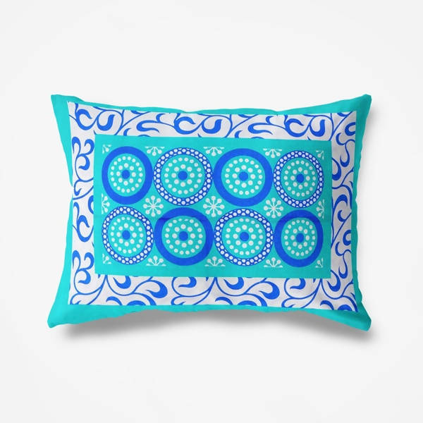 Vamika Latest Printed Cotton Sea Green & White Bedsheet With Pillow Covers (LEOC_CHKR_SG)