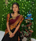 DEIANA'S Beautiful KanJivaram Silk Jari Lahengha Choli - Purple