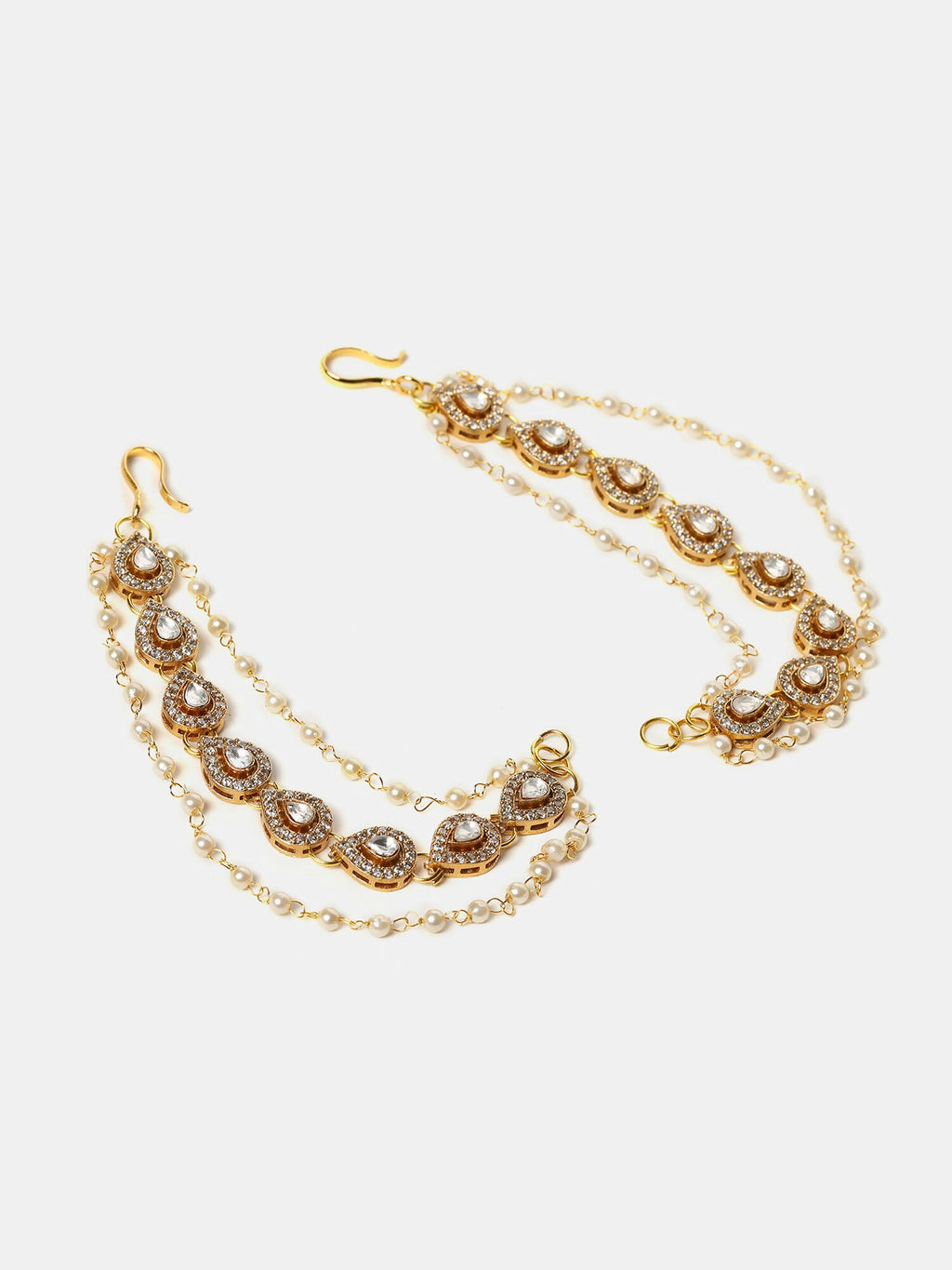 Ruby Raang Gold Plated Ear Chain