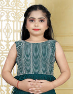 Wedding Designer Rama Georgette Kidswear Lehenga - Aaradhna