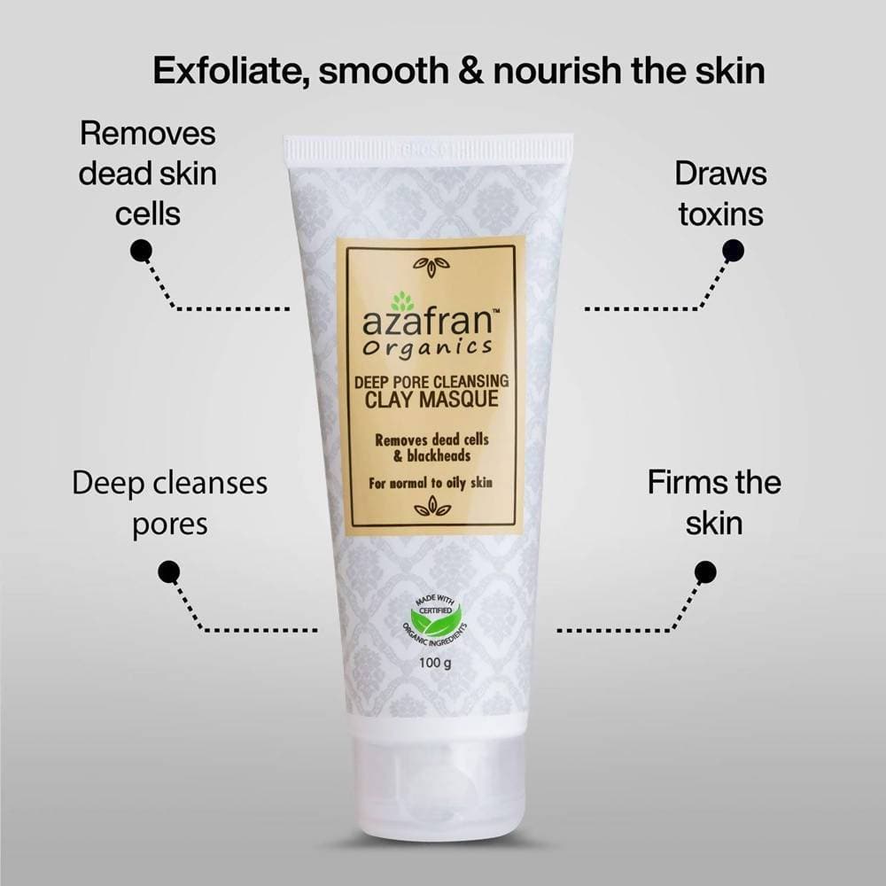 Azafran Organics Deep Pore Cleansing Clay Masque