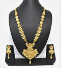 Joban Fashion Mango Design Gold Pure Brass With Rajwadi Polish Necklace Set