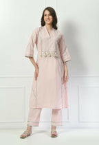 Joban Fashion Cream Cotton Kurta Set