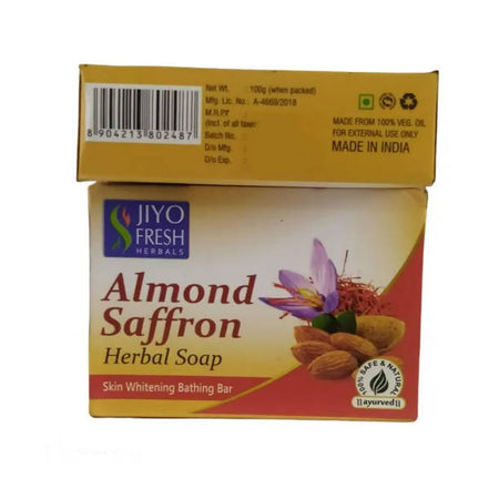 New Shama Jiyo Fresh Almond Saffron Herbal Soap