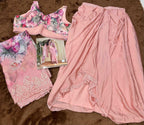 Aarshi Fashions Pink Silk Indowestern