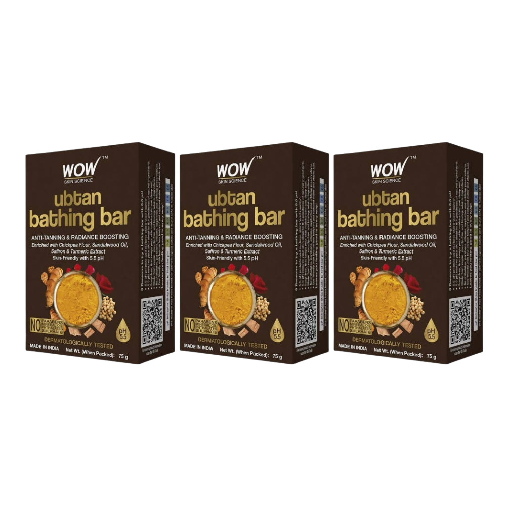 Wow Skin Science Ubtan Bathing Bar