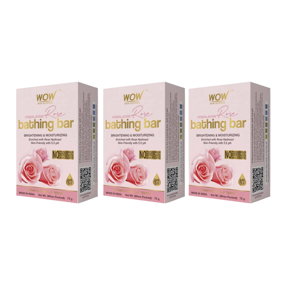 Wow Skin Science Himalayan Rose Bathing Bar