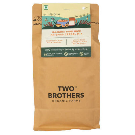 Two Brothers Organic Farms Rajgira Ragi & Rice Krispies Cereal Mix