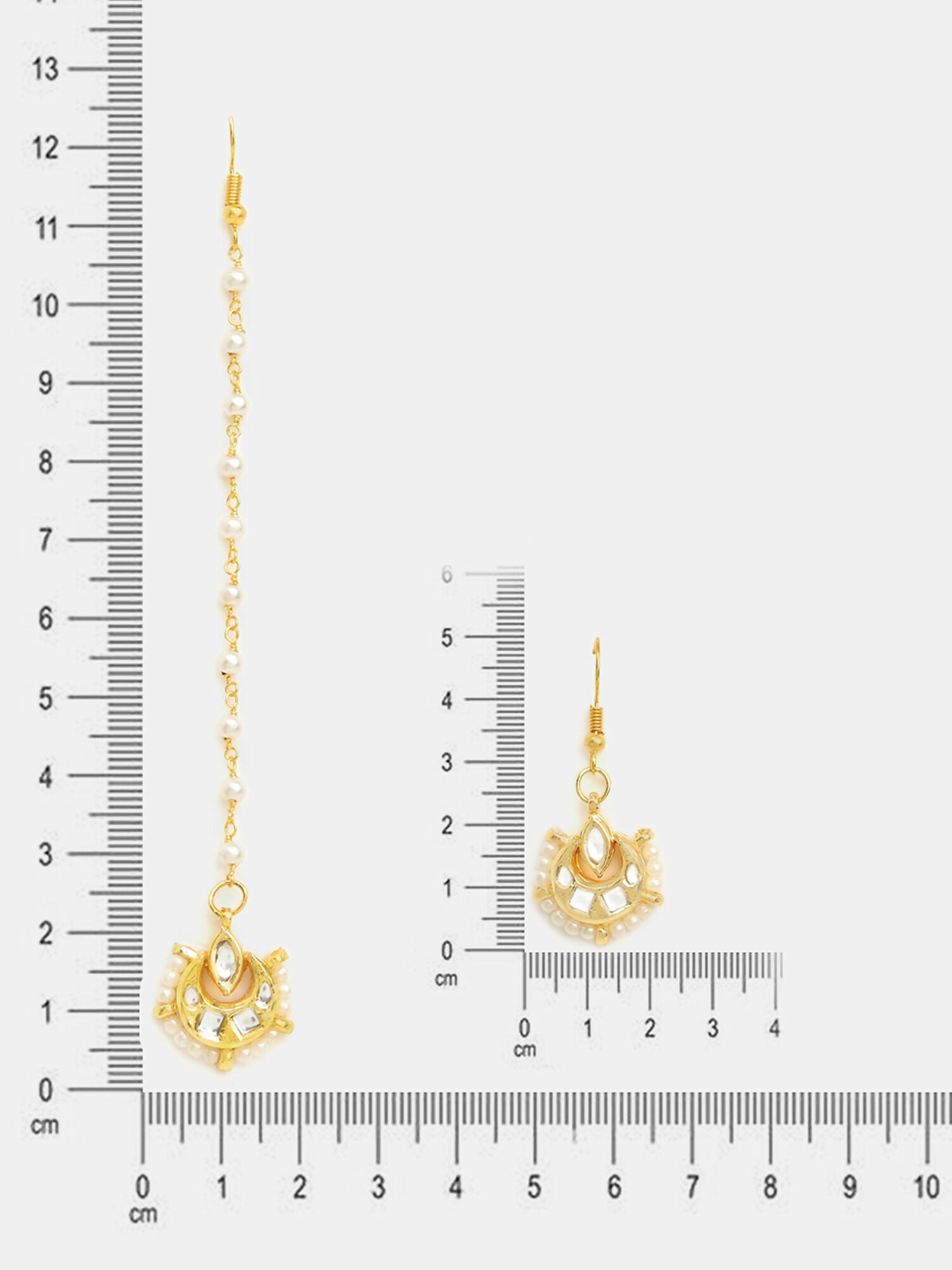 Ruby Raang Kundan Maang Tikka With Earrings - Distacart