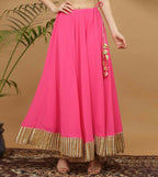 Joban Fashion Pink Georgette Lehenga Set
