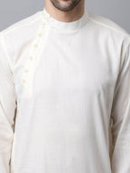 Even Apparels White Cotton Pure Cotton Kurta With Side Placket - Distacart