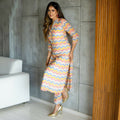 Aayaa Pure Muslin printed Kurti & Pant - Multi Color
