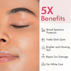 mCaffeine Clear Glow 1% Kojic Acid, Alpha Arbutin Daily Brightening Sunscreen