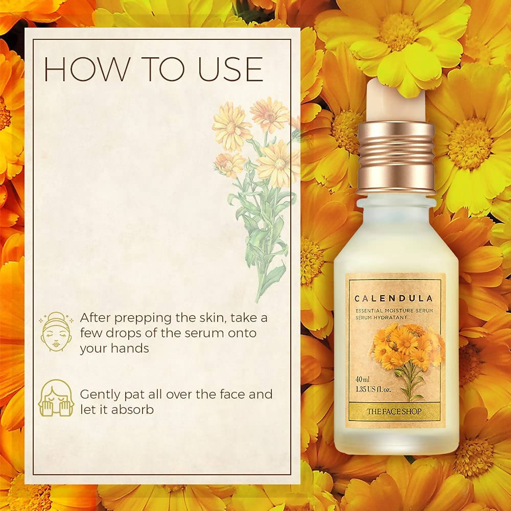 The Face Shop Calendula Essential Moisture Serum - Korean Skincare
